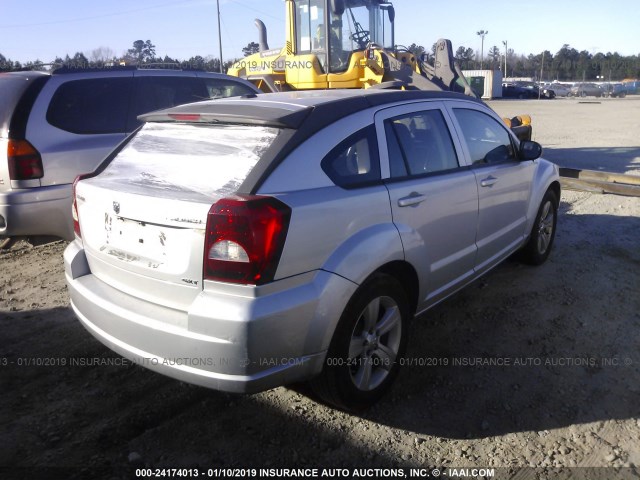 1B3CB4HA5AD662891 - 2010 DODGE CALIBER SXT SILVER photo 4