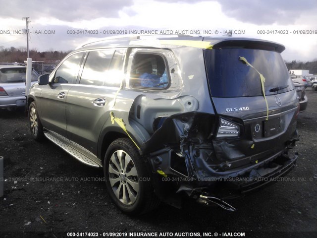 4JGDF6EEXHA868760 - 2017 MERCEDES-BENZ GLS 450 4MATIC GRAY photo 3