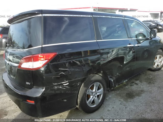 JN8AE2KP9C9037354 - 2012 NISSAN QUEST S/SV/SL/LE BLACK photo 4