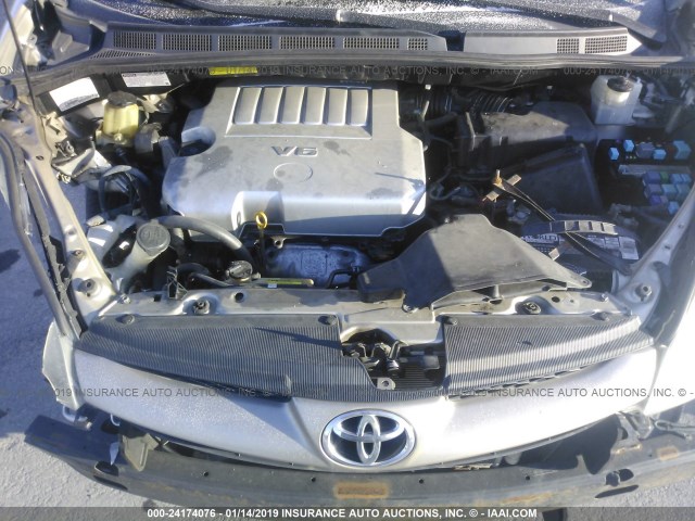 5TDZK23C68S166907 - 2008 TOYOTA SIENNA CE/LE GOLD photo 10