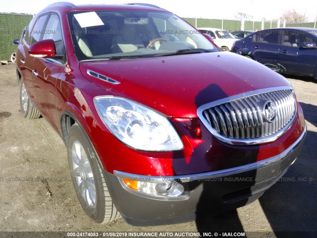 5GAKRDED1CJ212942 - 2012 BUICK ENCLAVE MAROON photo 1