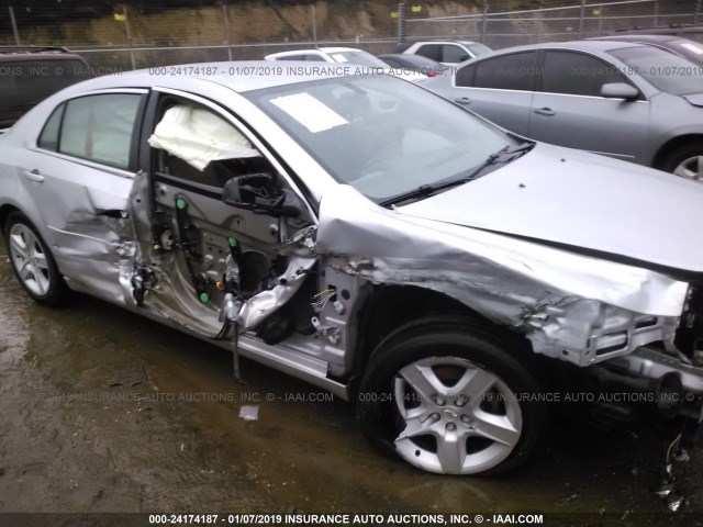 1G1ZB5E12BF103557 - 2011 CHEVROLET MALIBU LS SILVER photo 6