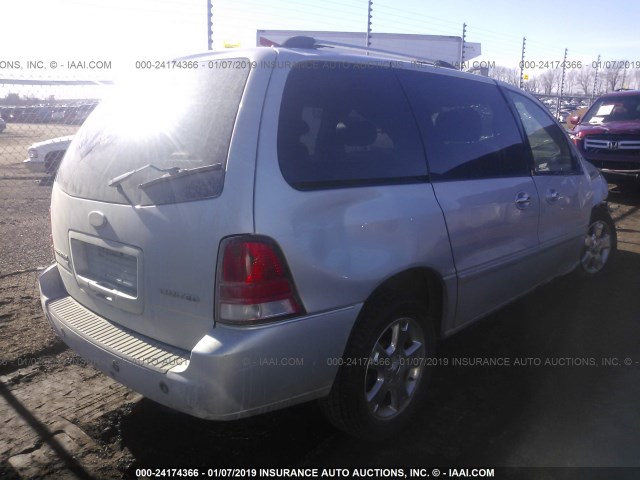 2FMZA58227BA14722 - 2007 FORD FREESTAR LIMITED SILVER photo 4