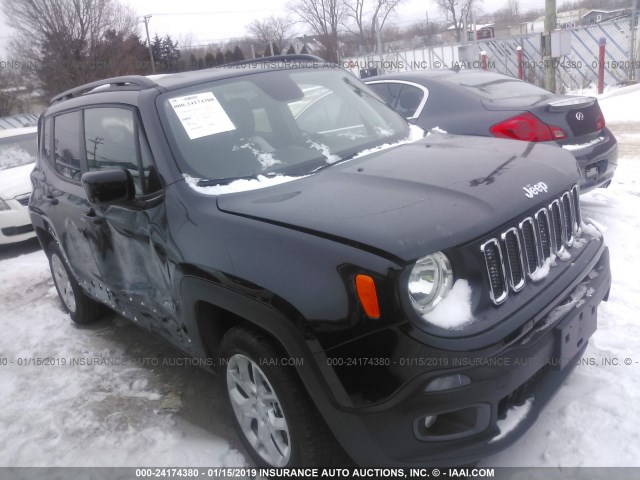 ZACCJBBB3JPJ12529 - 2018 JEEP RENEGADE LATITUDE BLACK photo 1