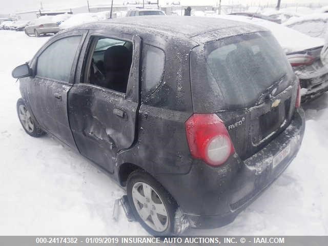 KL1TD66E59B606328 - 2009 CHEVROLET AVEO LS/LT Սև լուսանկար 3