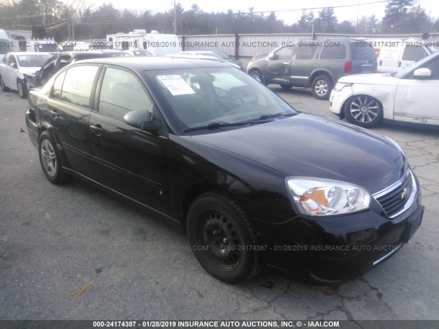 1G1ZS58N97F100709 - 2007 CHEVROLET MALIBU LS Noir photo 1