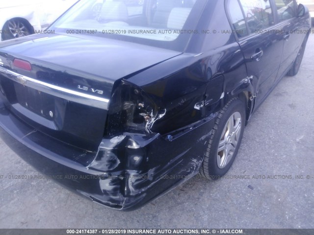 1G1ZS58N97F100709 - 2007 CHEVROLET MALIBU LS Noir photo 6