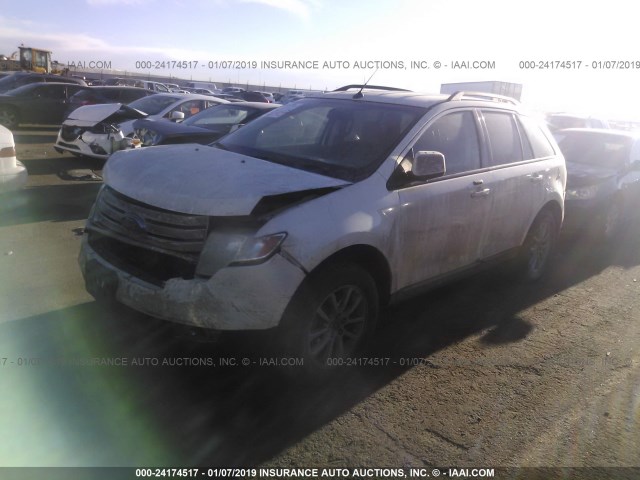 2FMDK48C77BB13997 - 2007 FORD EDGE SEL WHITE photo 2