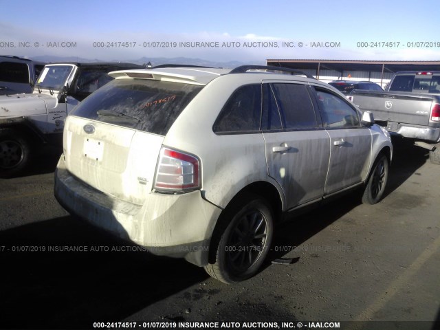 2FMDK48C77BB13997 - 2007 FORD EDGE SEL WHITE photo 4