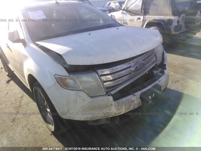 2FMDK48C77BB13997 - 2007 FORD EDGE SEL WHITE photo 6