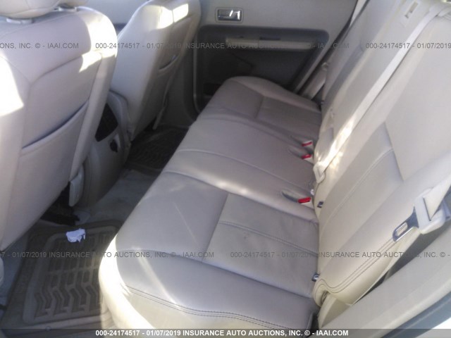 2FMDK48C77BB13997 - 2007 FORD EDGE SEL WHITE photo 8