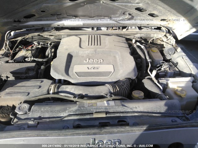 1C4AJWAG4FL598424 - 2015 JEEP WRANGLER SPORT SILVER photo 10