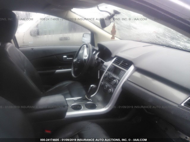 2FMDK4JCXCBA82782 - 2012 FORD EDGE SEL SILVER photo 5