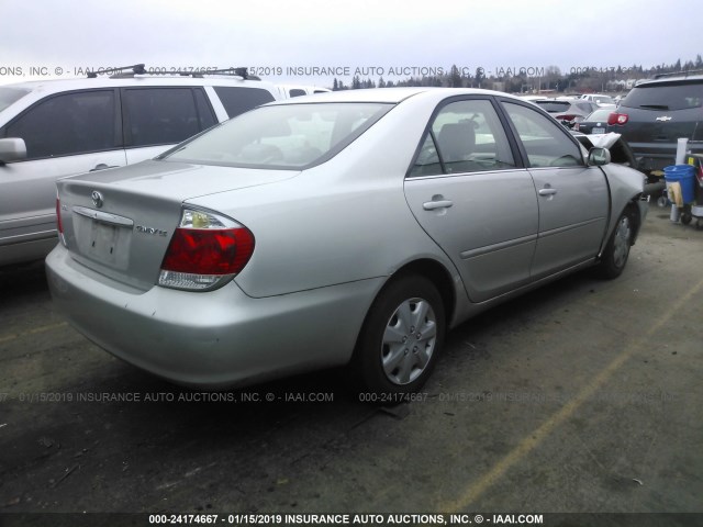 4T1BE32K86U653151 - 2006 TOYOTA CAMRY LE/XLE/SE SILVER photo 4