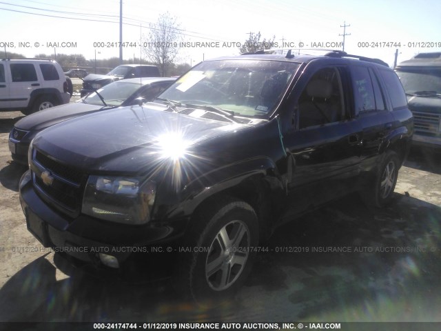 1GNDS13S662165120 - 2006 CHEVROLET TRAILBLAZER LS/LT BLACK photo 2