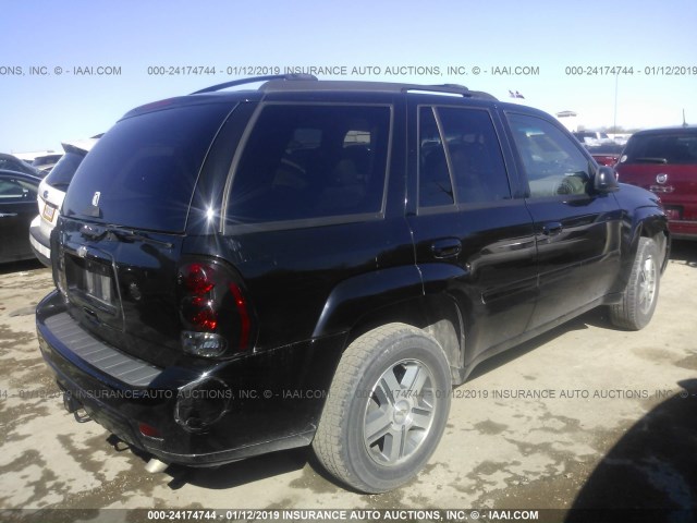 1GNDS13S662165120 - 2006 CHEVROLET TRAILBLAZER LS/LT BLACK photo 4