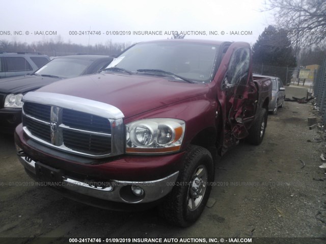 3D7LX38C26G173473 - 2006 DODGE RAM 3500 ST/SLT RED photo 2