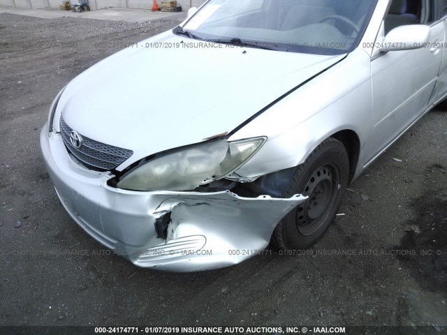 4T1BE32K34U880163 - 2004 TOYOTA CAMRY LE/XLE/SE SILVER photo 6