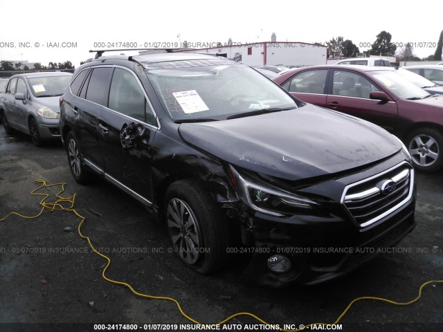 4S4BSATCXJ3312806 - 2018 SUBARU OUTBACK TOURING BLACK photo 1