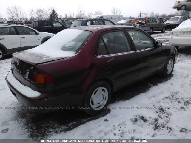 2T1BR12E8XC183306 - 1999 TOYOTA COROLLA VE/CE/LE 栗色 照片 4