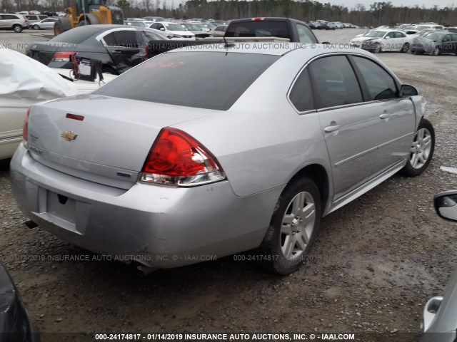 2G1WB5E38E1142329 - 2014 CHEVROLET IMPALA LIMITED LT SILVER photo 4