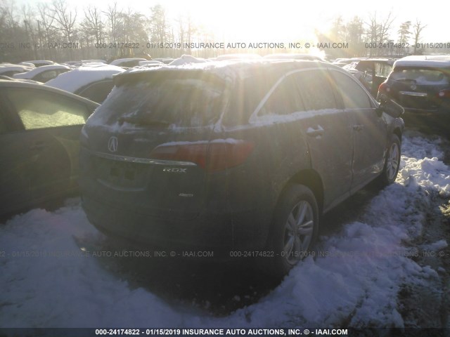 5J8TB4H39FL018647 - 2015 ACURA RDX GRAY photo 4