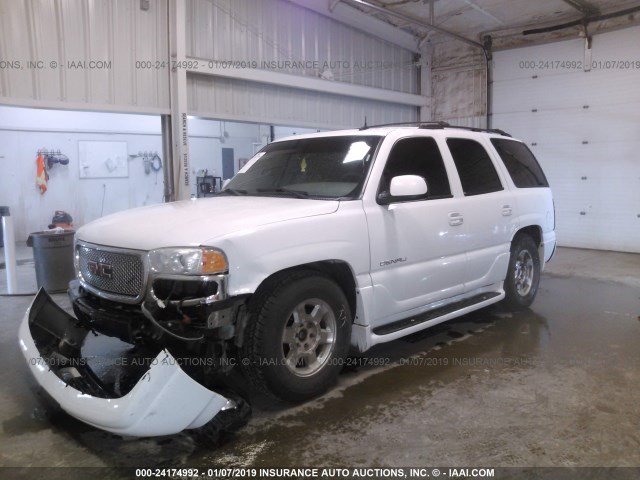 1GKEK63U14J107841 - 2004 GMC YUKON DENALI WHITE photo 2