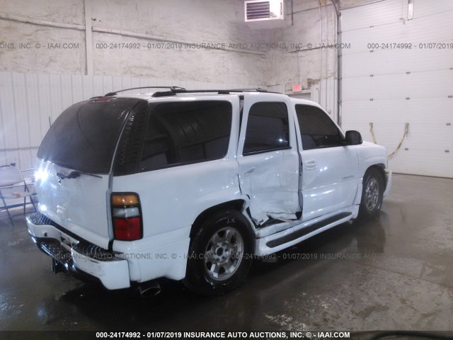 1GKEK63U14J107841 - 2004 GMC YUKON DENALI WHITE photo 4