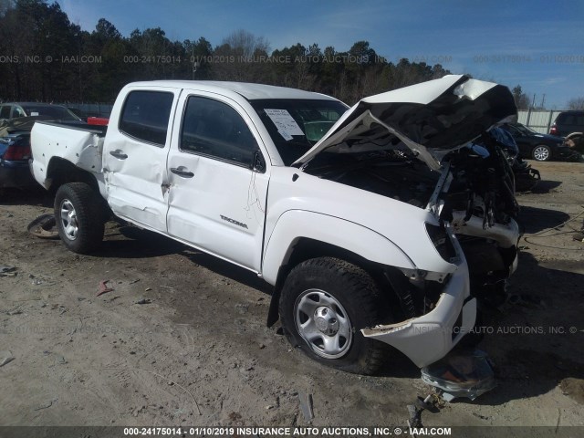 3TMJU4GNXDM149052 - 2013 TOYOTA TACOMA DOUBLE CAB PRERUNNER WHITE photo 1
