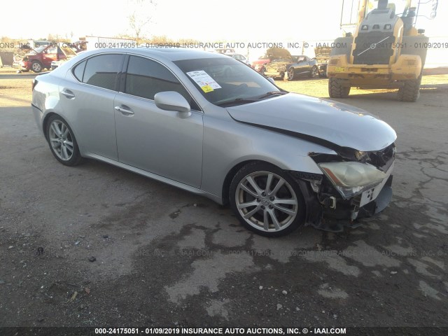 JTHBE262575016432 - 2007 LEXUS IS 350 SILVER photo 1