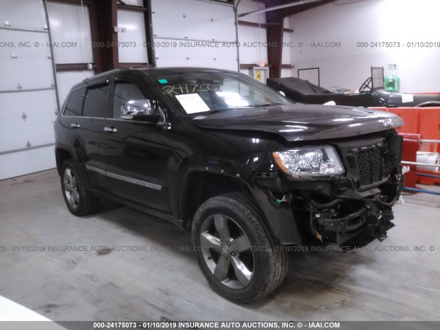 1C4RJFCG5CC160314 - 2012 JEEP GRAND CHEROKEE OVERLAND BLACK photo 1