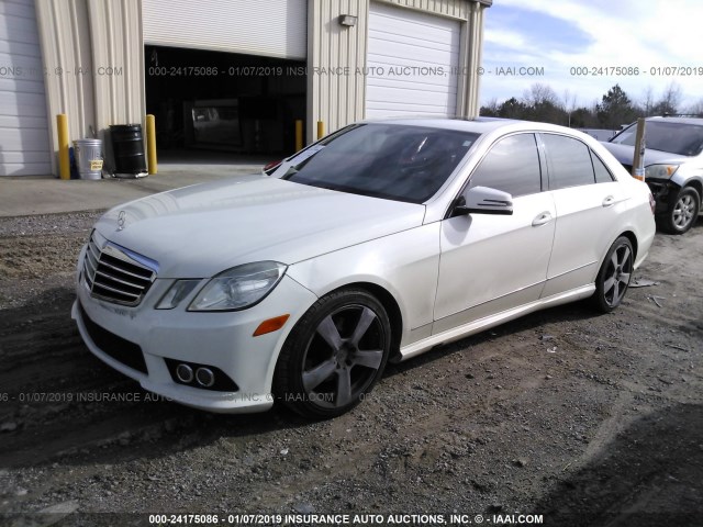 WDDHF5GB8AA114271 - 2010 MERCEDES-BENZ E 350 WHITE photo 2