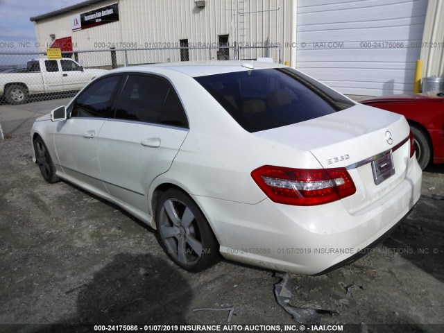 WDDHF5GB8AA114271 - 2010 MERCEDES-BENZ E 350 WHITE photo 3