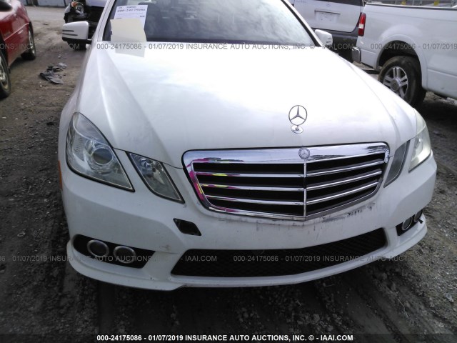 WDDHF5GB8AA114271 - 2010 MERCEDES-BENZ E 350 WHITE photo 6