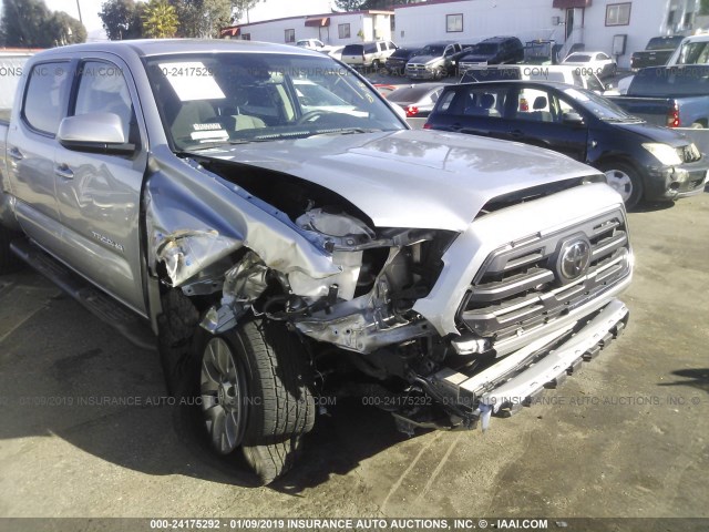 3TMBZ5DNXJM014133 - 2018 TOYOTA TACOMA DOUBLE CAB/SR5/TRD SPORT SILVER photo 6