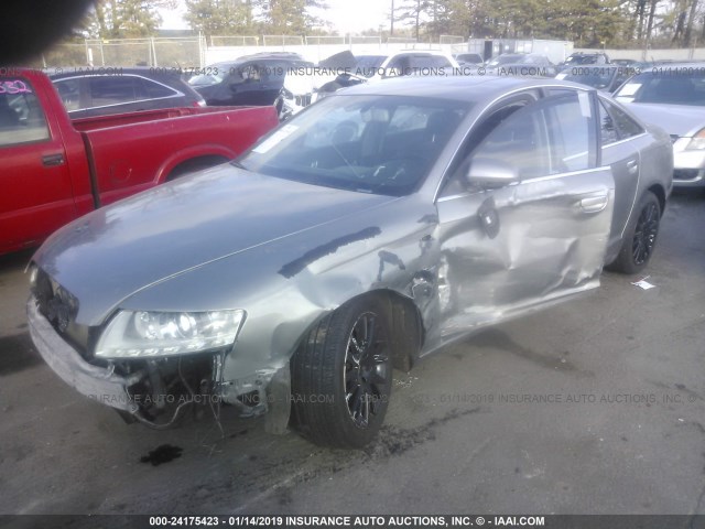 WAUDH74F76N183701 - 2006 AUDI A6 3.2 QUATTRO GRAY photo 2