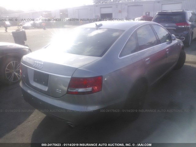 WAUDH74F76N183701 - 2006 AUDI A6 3.2 QUATTRO GRAY photo 4