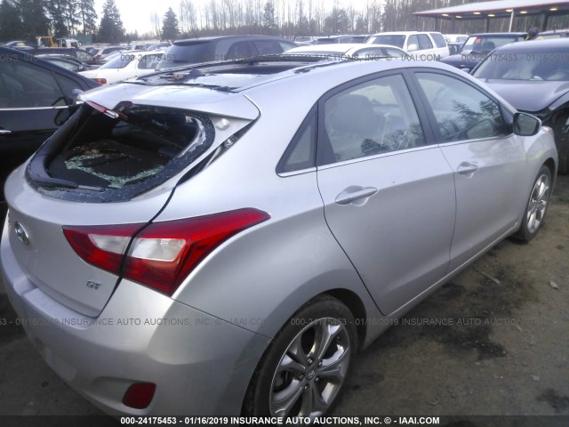 KMHD35LE0DU150195 - 2013 HYUNDAI ELANTRA GT SILVER photo 4