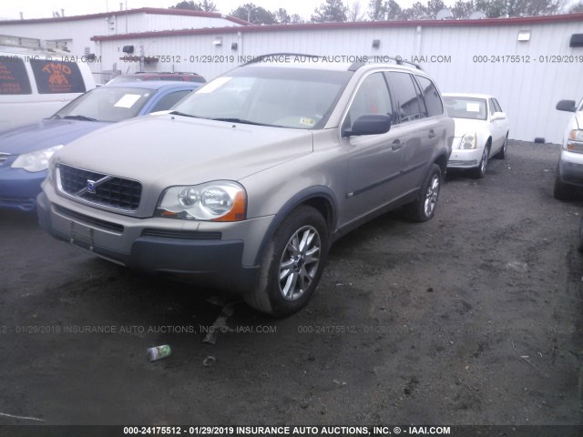 YV1CZ91H741068835 - 2004 VOLVO XC90 T6 TAN photo 2