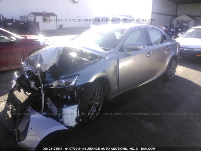 JTHBZ1D20J5032482 - 2018 LEXUS IS 350 GRAY photo 2