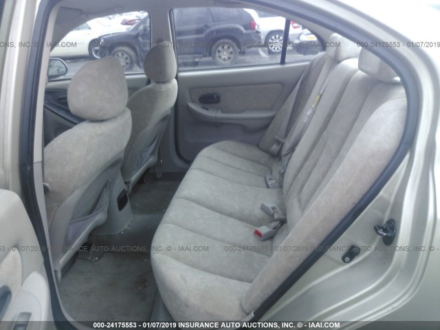 KMHDN45D23U690459 - 2003 HYUNDAI ELANTRA GLS/GT GOLD photo 8