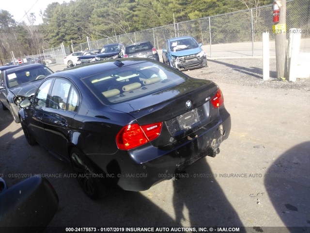 WBSPM9C57BE203593 - 2011 BMW M3 BLACK photo 3