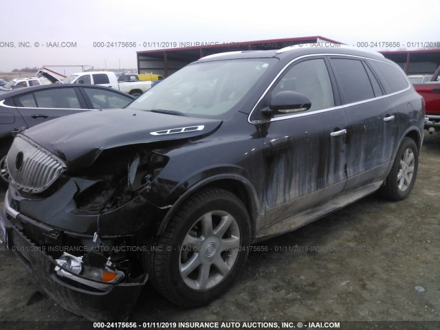 5GAEV23D49J164586 - 2009 BUICK ENCLAVE CXL BLACK photo 2