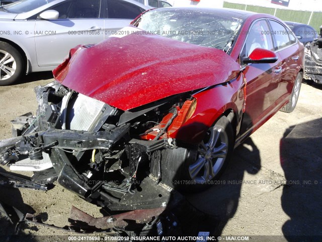 5NPE34AFXJH703567 - 2018 HYUNDAI SONATA SPORT/LIMITED RED photo 2