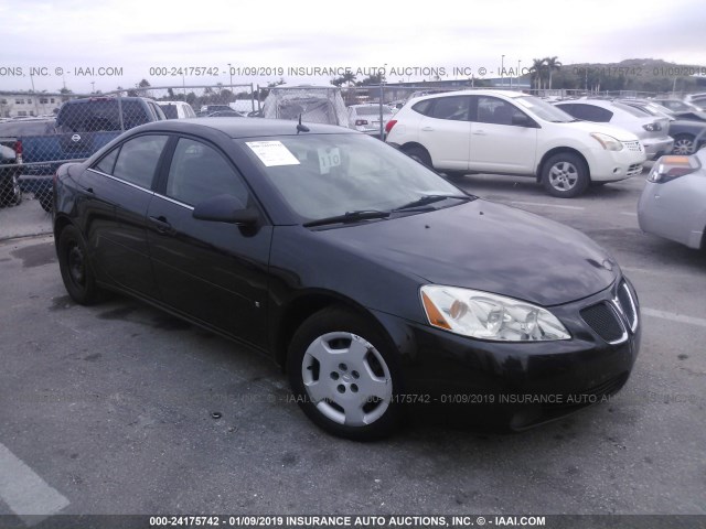 1G2ZF57B184263827 - 2008 PONTIAC G6 VALUE LEADER/BASE BLACK photo 1