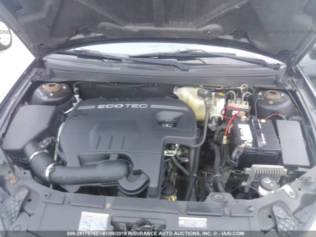 1G2ZF57B184263827 - 2008 PONTIAC G6 VALUE LEADER/BASE BLACK photo 10