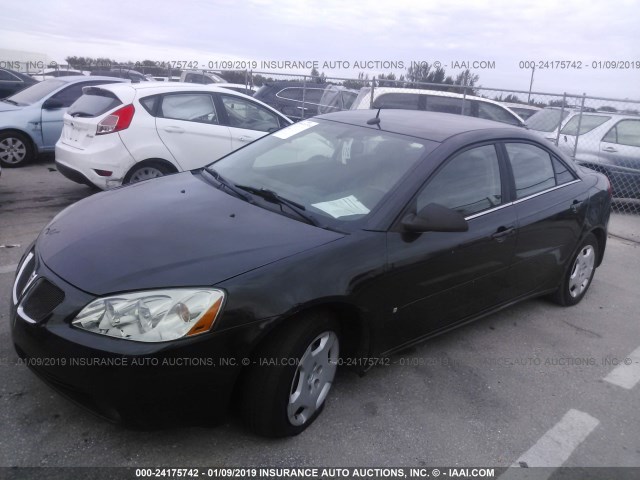 1G2ZF57B184263827 - 2008 PONTIAC G6 VALUE LEADER/BASE BLACK photo 2