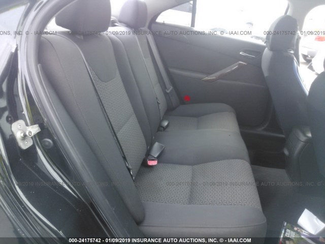 1G2ZF57B184263827 - 2008 PONTIAC G6 VALUE LEADER/BASE BLACK photo 8