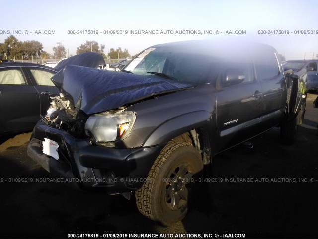 5TFJX4GN0EX030168 - 2014 TOYOTA TACOMA DOUBLE CAB 灰色 照片 2