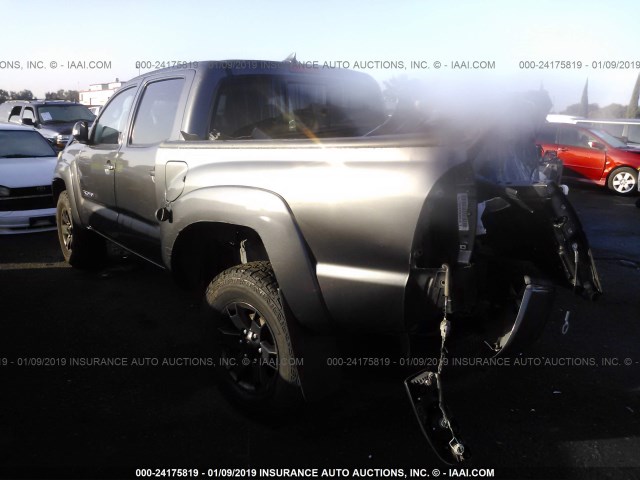 5TFJX4GN0EX030168 - 2014 TOYOTA TACOMA DOUBLE CAB 灰色 照片 3